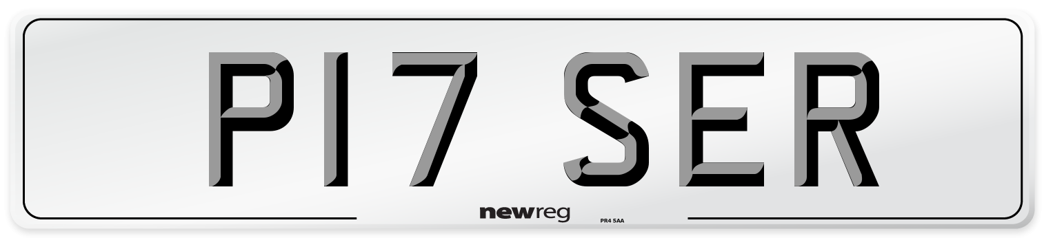 P17 SER Number Plate from New Reg